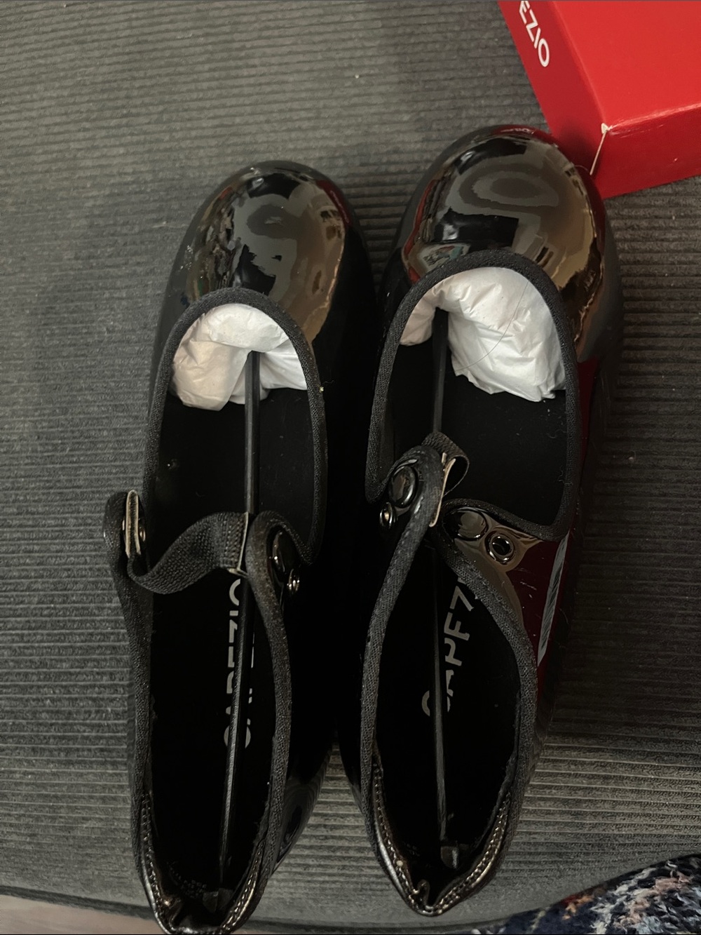 Girl Capezio Tap Dance Shoes Black US 13.5 W